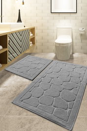 Mijölnir Juego de alfombrillas de baño Parma - Gris